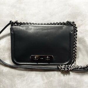 Coach Swagger Glovetanned Leather Crossbody/Shoulder Bag with Chain Strap